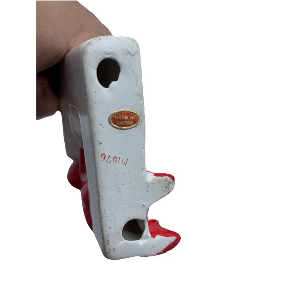 Vintage LIPPER & MANN Japan Ceramic Christmas Santa NOEL Candleholders MCM 1950s - Picture 11 of 16